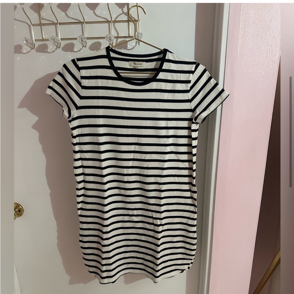 NWT MADEWELL STRIPED RINGER DRESS - Picture 5 of 14
